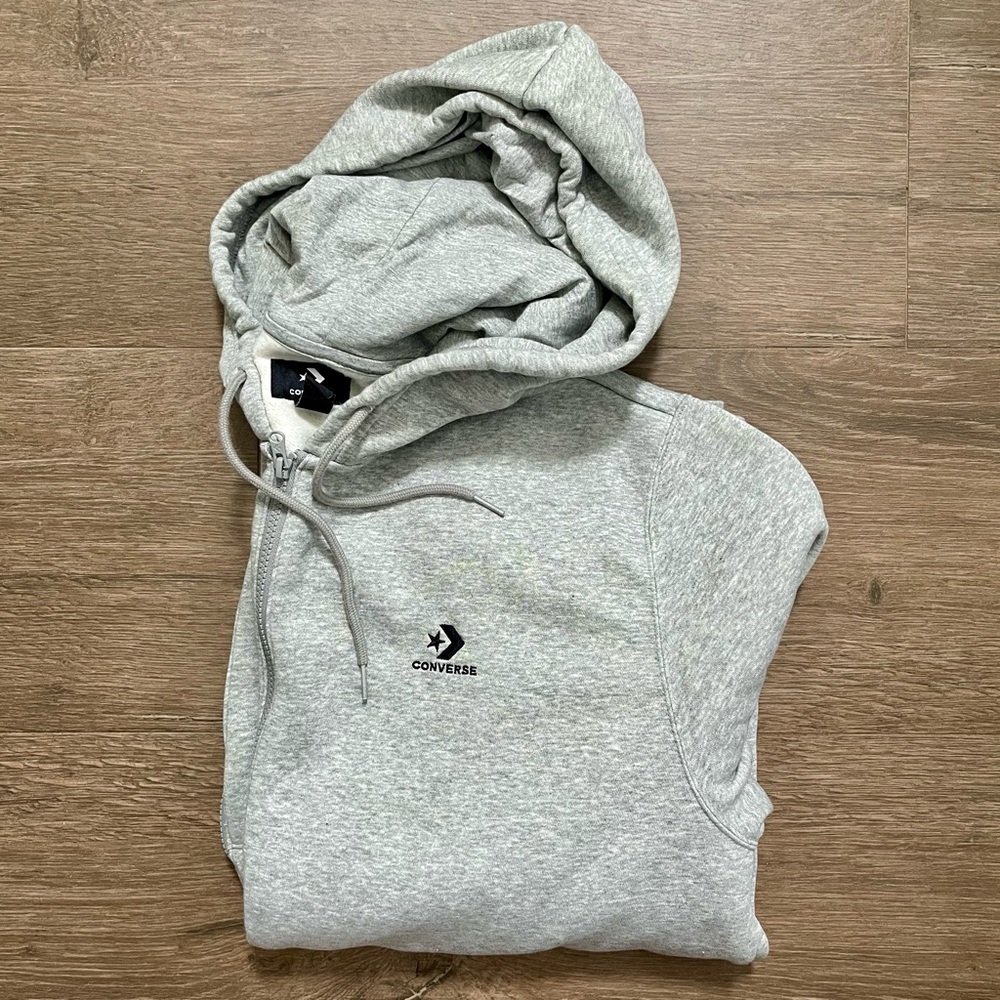Like New | CONVERSE | Unisex Adult 2XL Style 10024511-A04 Hoodie in Grey